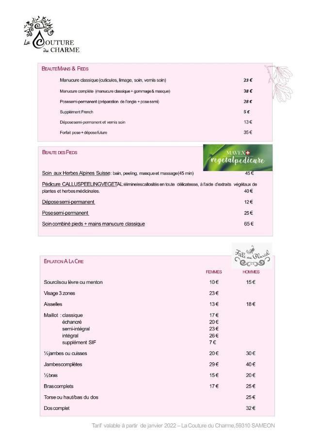 Bed and Breakfast La Couture Du Charme Sameon Экстерьер фото
